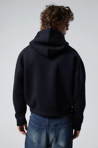 Sudaderas con capucha de gran tamaño de alta calidad para hombre de otoño, ajuste holgado con cremallera y capa de aire, sudaderas con logotipo personalizado de tela - Product Image 4