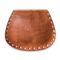 Sac à bandoulière en cuir véritable marocain, pochette bohème gaufrée avec fermeture à rabat pour femme