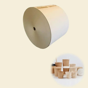 Bobine de papier enduit de PVC simple face de pâte de bois vierge imperméable de haute qualité pour tasses et bols OEM - Product Image 1