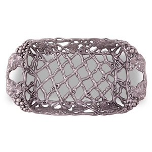 Aluminum Flower Design Tray Hotels and Restaurant Supplies Coffee and Tea Cups Serving Tray Rectangle Metal Snacks Tray - Product Image 4