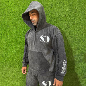 High Demanded Product <b>Men</b> Acid Wash Tracksuit With Low Moq OEM Manufacturer Male Acid Wash Sweat suit From Pakistan <b>for</b> Boys - Product Image 2