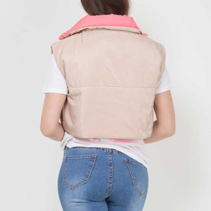 High Quality Women's Winter Coat with Stand <b>Collar</b> and Warm Suede Padding Sleeveless <b>Jacket</b> Canvas Wholesale - Product Image 5