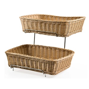 New Arrival Looking Fruit Vegetable Food <b>Storage</b> Fruits Contain Rattan Fruits <b>Storage</b> Rack Vegetable Holder - Product Image 2