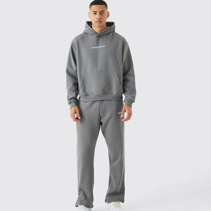 ชุดวอร์มผ้าฝ้ายขนแกะเทอร์รี่สำหรับผู้ชายชุดวอร์มระบายอากาศขนาดใหญ่พิมพ์ลายแบบกำหนดเอง - Product Image 4