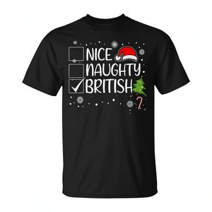 Joli t-shirt de Noël britannique coquin pour les fêtes en famille - Product Image 2