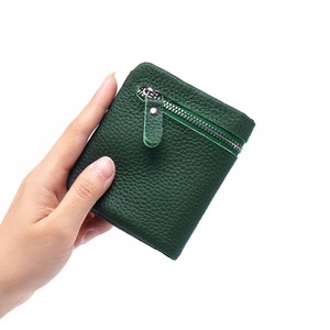 Ando Bag Genuine Cowhide Leather <b>Small</b> Bifold <b>Wallet</b> with Zipper Coin Pocket Card Slots and ID Window - Product Image 6