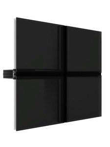 Pantalla plegable de acero inoxidable de alta calidad, Marco semioculto, tienda, muro cortina frontal, apertura Vertical para muros cortina de vidrio - Product Image 2