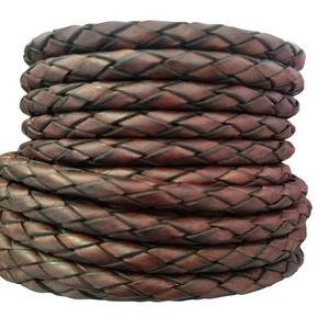 Pulsera y collar de cuero tejido con cordón de piel de vaca trenzada hecha a mano de alta calidad para la fabricación de joyas de la India-Venta al por mayor - Product Image 2