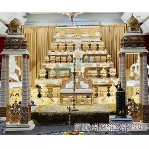 Mandap de Boda Estilo Templo Grand Gopuram, Mandap de Boda Temático Tirupati Gopuram, Mandap de Lujo de Fibra para Escenario Manavarai, EE. UU. - Product Image 1