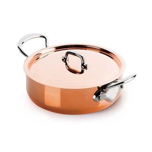 Newest Design Copper Cooking Pot With Lid And Brass Handle Superior Quality Customized Size Food Storage Pot - Product Image 6