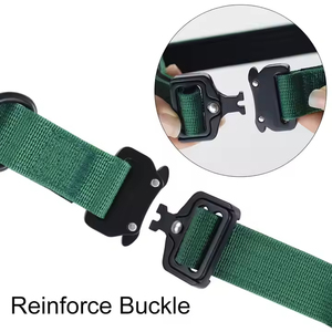 Collar táctico de nailon resistente OEM para mascotas, collar ajustable para exteriores con hebilla de Metal para entrenar perros de senderismo y trabajo - Product Image 5