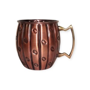Engraving Design Handmade Hot Selling Antique Finished Copper Beer Coffee Mug Kitchen Decorative Dishwasher Microwave <b>Safe</b> <b>Large</b> - Product Image 5