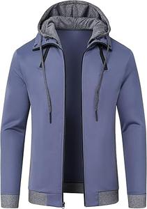 Sweat à capuche zippé pour homme en coton mélangé de haute qualité, personnalisé, en molleton brodé, respirant et écologique, idéal pour le printemps, vente en gros - Product Image 4