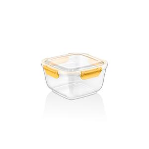 900ml Square <b>Plastic</b> PP Airtight Durable Stackable Microwave Safe <b>Food</b> Container Colored Locking Lid Kitchen Pantry <b>Storage</b> Meal - Product Image 1