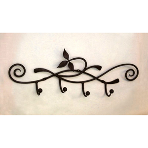 Crochets muraux minimalistes en fer forgé, revêtement noir, pour la décoration de la maison, du salon, de la salle de bain, crochets pour manteaux, chapeaux, clés - Product Image 6