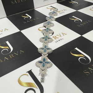 กำไลข้อมือและกำไลเงินแท้ 925 คุณภาพสูง ดีไซน์ตามสั่ง ได้รับการรับรองจาก IGI เครื่องประดับเพชรหรูหรา สไตล์ฮิปฮอป สำหรับผู้ชายและผู้หญิง - Product Image 4