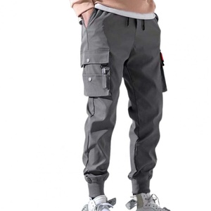 Men's High Waist Cargo Jogger Sports Sweat Pants Dark Wash Casual Outdoor Training <b>Track</b> Cargo <b>Trousers</b> Bulk Wholesale - Product Image 2
