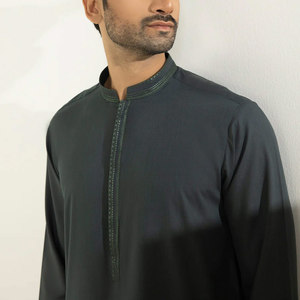 Meilleures ventes Qualité supérieure Dernier style Shalwar Kameez Pour Hommes Nouvelle Arrivée Hommes Brodés Kameez Shalwar - Product Image 5