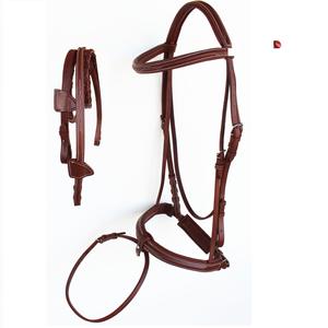 Caballo Snaffle Cuero Brida Fabricante Anatomic Dressage Snaffle Indian Leather - Product Image 1