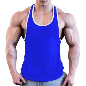 Camiseta de algodón con estampado personalizado para hombre, camiseta sin mangas para entrenamiento de levantamiento de pesas, camiseta sin mangas para entrenamiento de gimnasio, personalización OEM - Product Image 1