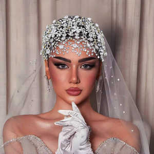 Bridella BHP240-S <b>Silver</b> Rhinestone <b>Headband</b> with Comfortable Fit for Weddings & Formal Events - Product Image 6