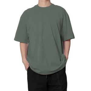 240 Gsm 100% <b>Thick</b> Cotton 11 Colors Custom Printing Embroidery OEM logo Plain Blank Men Men's <b>T</b>-<b>shirt</b> for men - Product Image 2