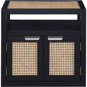 Mesita de noche moderna de lujo de 26 pulgadas, almacenamiento de muebles de dormitorio de madera maciza para uso doméstico, Panel de diseño de madera para dormitorio y sala de estar - Product Image 4