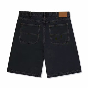 Pantalones cortos holgados para hombre 100% algodón 14 oz bordado desgastado pantalones cortos de algodón de mezclilla de alta calidad para hombre con logotipo personalizado - Product Image 4