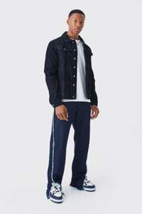 Veste déchirée en jean de haute qualité pour hommes avec poche, manteau de veste en jean ample délavé vintage pour hommes - Product Image 6