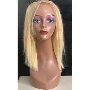 Wig ekstensi rambut manusia lurus 613 renda depan HD 13x4 kualitas terbaik global untuk wanita