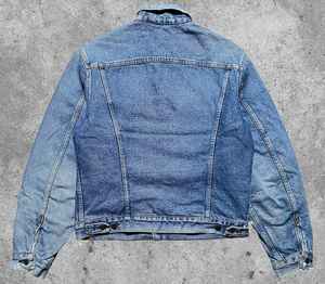 Chaqueta vaquera personalizada unisex de alta calidad con logotipo bordado Puff abrigo estampado para invierno informal estilo Jeans Material - Product Image 2