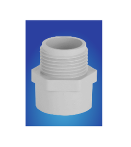 Adaptador de rosca macho de alta resistencia de PVC Agri MTA PN6 duradero para tuberías de riego agrícola seguro y tuberías de suministro de agua - Product Image 1