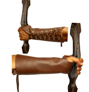 Accessoires d'arc et de flèche protège-bras d'arc protecteur d'arc traditionnel avant-bras poignet réglable tir à l'arc protège-bras - Product Image 4