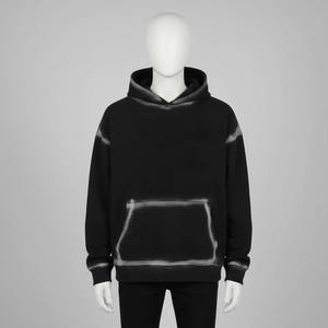 <b>Thermal</b> Winter High Quality Rhinestone Lined Fleece <b>Hoodie</b> for <b>Men</b> Streetwear 100% Cotton Heavyweight Eco-Friendly Breathable - Product Image 1