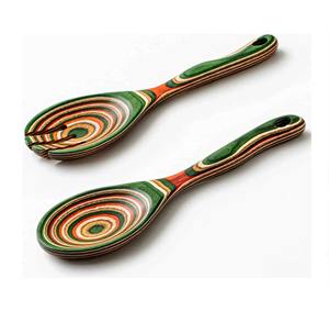 Derniers accessoires de cuisine faits à la main ensemble de service à salade en bois fabricant indien accessoires de cuisine cadeaux de pendaison de crémaillère - Product Image 1