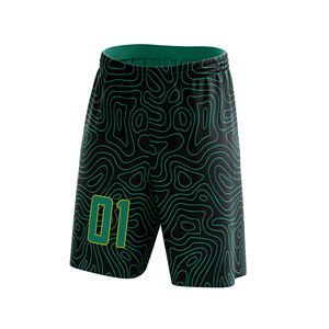 Short de basket-ball imprimé à séchage rapide adulte grande taille respirant antibactérien conception de logo personnalisé 100% polyester Bsci vente en gros - Product Image 1