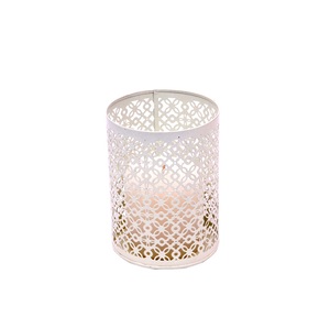 Metal Candle Holder Wedding Decoration Modern Luxury Gifts Home Decor Tabletop Centerpiece Nickel Plated Round Shape Handcrafted - Product Image 1