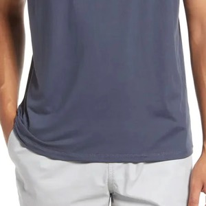 Racerback Tank <b>Tops</b> for Men | Casual Style | 100% Cotton Breathable Fabric | Workout Gym Yoga Fitness Shirt with Custom Logo - Product Image 6