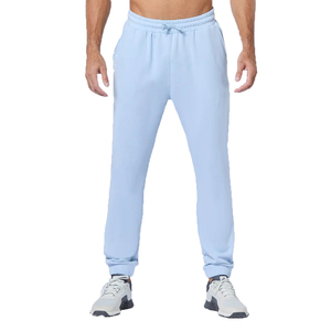 กางเกงกีฬาผู้ชายเอวสูง ระบายอากาศได้ดี ผ้าไหมน้ำแข็งบางเบา แห้งเร็ว มีซิป ทรงตรง สไตล์ลำลอง สำหรับวิ่งออกกำลังกาย - Product Image 1