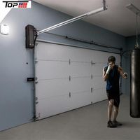 Meilleures ventes Portes de garage en acier électriques à double peau isolées automatiques personnalisées pour villas modernes Sectionnel à mousse aérienne