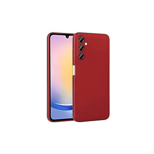 Coque en silicone premium Netzy SAFA Premier pour Samsung Galaxy A25, coque de protection liquide souple en rouge avec des styles intérieurs - Product Image 1