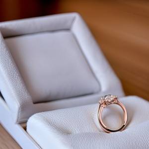 เครื่องประดับเพชรเม็ดเล็กสีโรสโกลด์14K ประดับเพชรเทียมแบบก้านแยกสำหรับงานแต่งงานงานแลป - Product Image 6