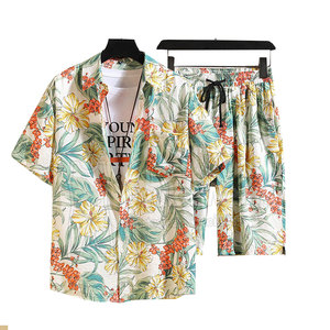 ชุดฤดูร้อนแขนสั้นผู้ชายคอปกพับได้ พิมพ์ลายแบบซับลิเมชั่นตามสั่ง MOQ ต่ำ ผลิตตามแบบที่ต้องการ ผ้าฝ้าย 100% สไตล์แฟชั่น - Product Image 1