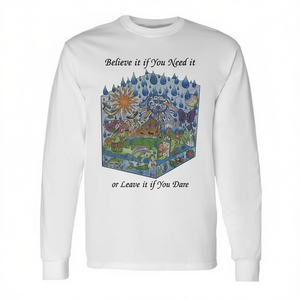 Camiseta de Manga Larga con Mensaje Audaz: Creí que era lo que necesitaba, pero si te atreves, deja de hacerlo - para la Expresión Personal - Product Image 2