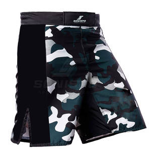 Pantalones cortos de MMA elegantes para hombre con logotipo personalizado OEM, ropa deportiva a precio razonable para entrenamiento en artes marciales, cantidad mínima baja - Product Image 2