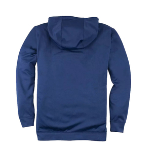 Sweat-shirt à capuche avec Logo 3D en relief, couleur bleue, avec poche avant et poche cachée, à vendre - Product Image 2
