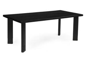 Table à manger classique en bois massif, mobilier de salle à manger durable pour appartement, ferme, hôtel, finition naturelle longue durée - Product Image 5