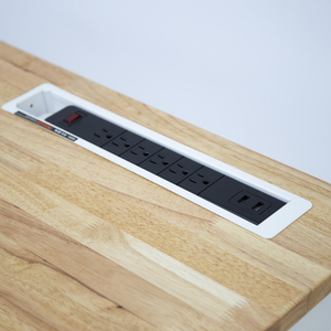 Vente en gros Style moderne 168cm double moteur électrique hauteur réglable établi assis debout bureau maison Table caoutchouc bois meubles - Product Image 6