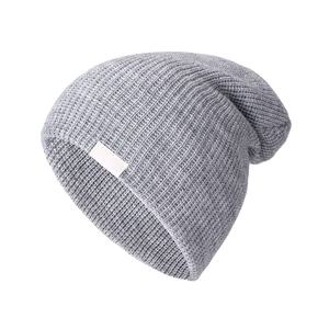 Alta calidad Unisex invierno tejido Color sólido poliéster venta al por mayor personalizado de alta calidad invierno Unisex algodón largo Beanie2026 - Product Image 4