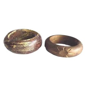 Pulsera de madera de diseñador con Ángel tallado hecho a mano redondo ecológico brazalete elegante joyería de moda para mujer - Product Image 4